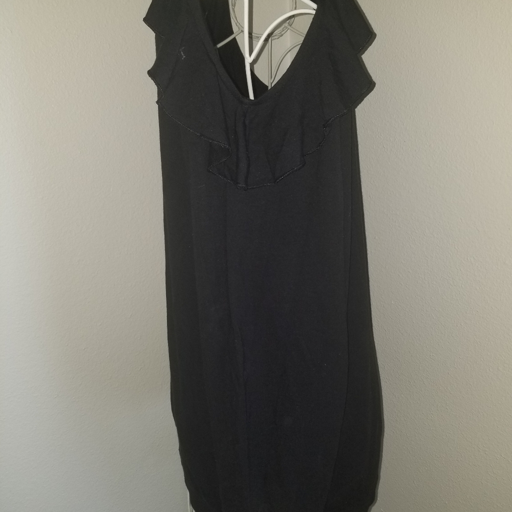 Express One Eleven Ruffle Cold Shoulder Top - Picture 4 of 7